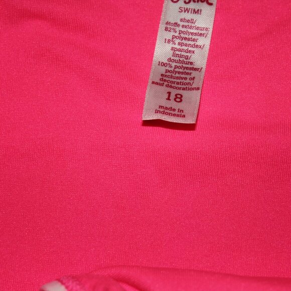 Multi Color 2 Pcs justice Bikini Swimsuit Size 18 New - Picture 4 of 7